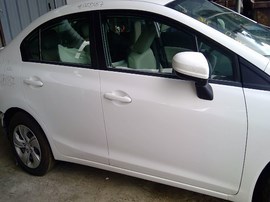 2014 HONDA CIVIC, WHITE,  1.8L, AT,  A25187